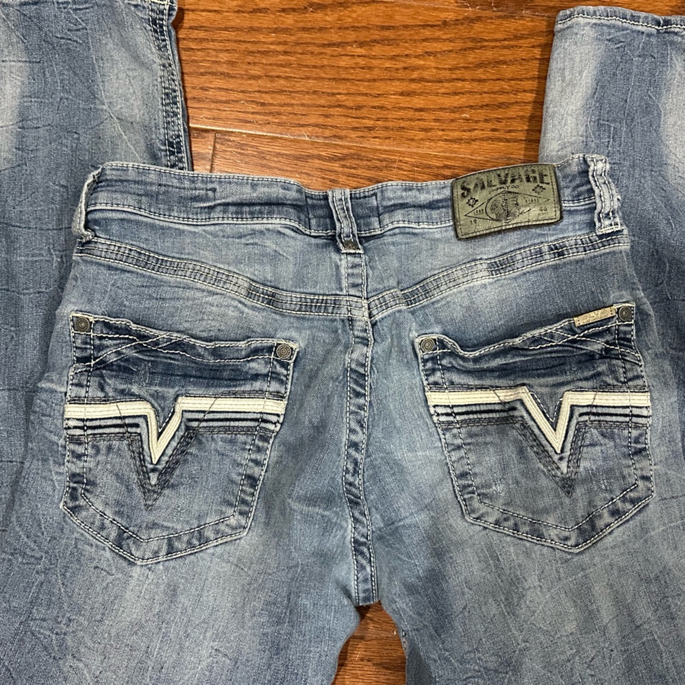 Buckle Light Blue Distressed Straight Jeans - Picture 4 of 4